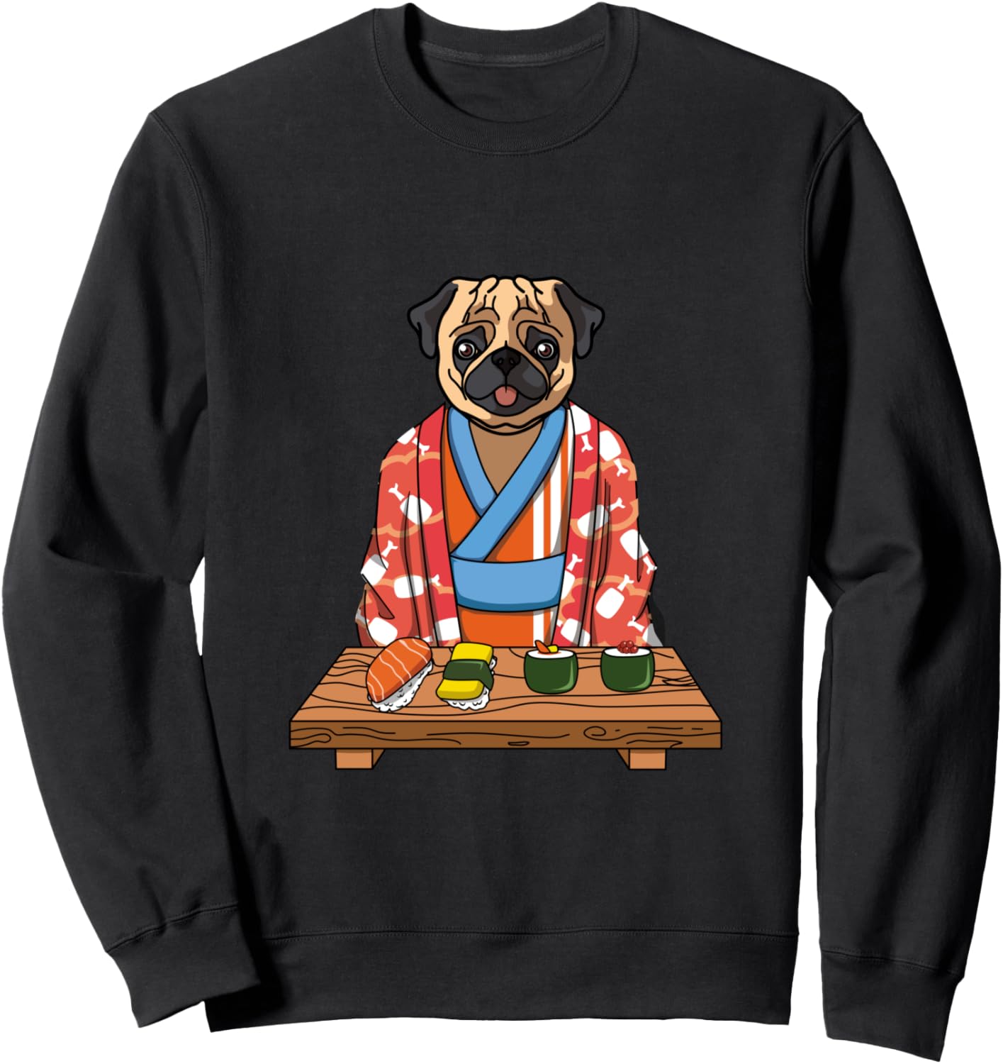 Милая толстовка с изображением японского мопса в кимоно и суши, черная (black 19-3911tcx), размер S Funny Pug Dog Owner Japanese
Милая толстовка с изображением японского мопса в кимоно и суши, черная (black 19-3911tcx), размер S Funny Pug Dog Owner Japanese