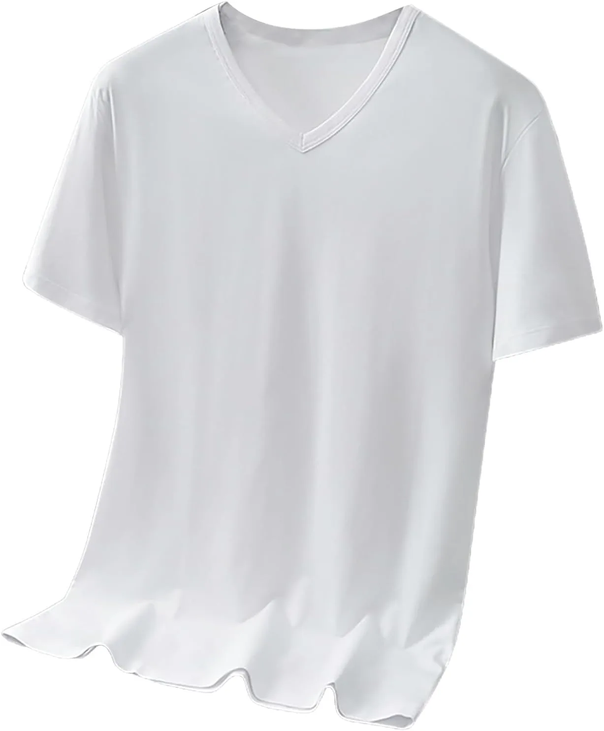 Мужская футболка с V-образным вырезом, летняя, легкая HJINGSUN
Мужская футболка с V-образным вырезом, летняя, легкая HJINGSUN