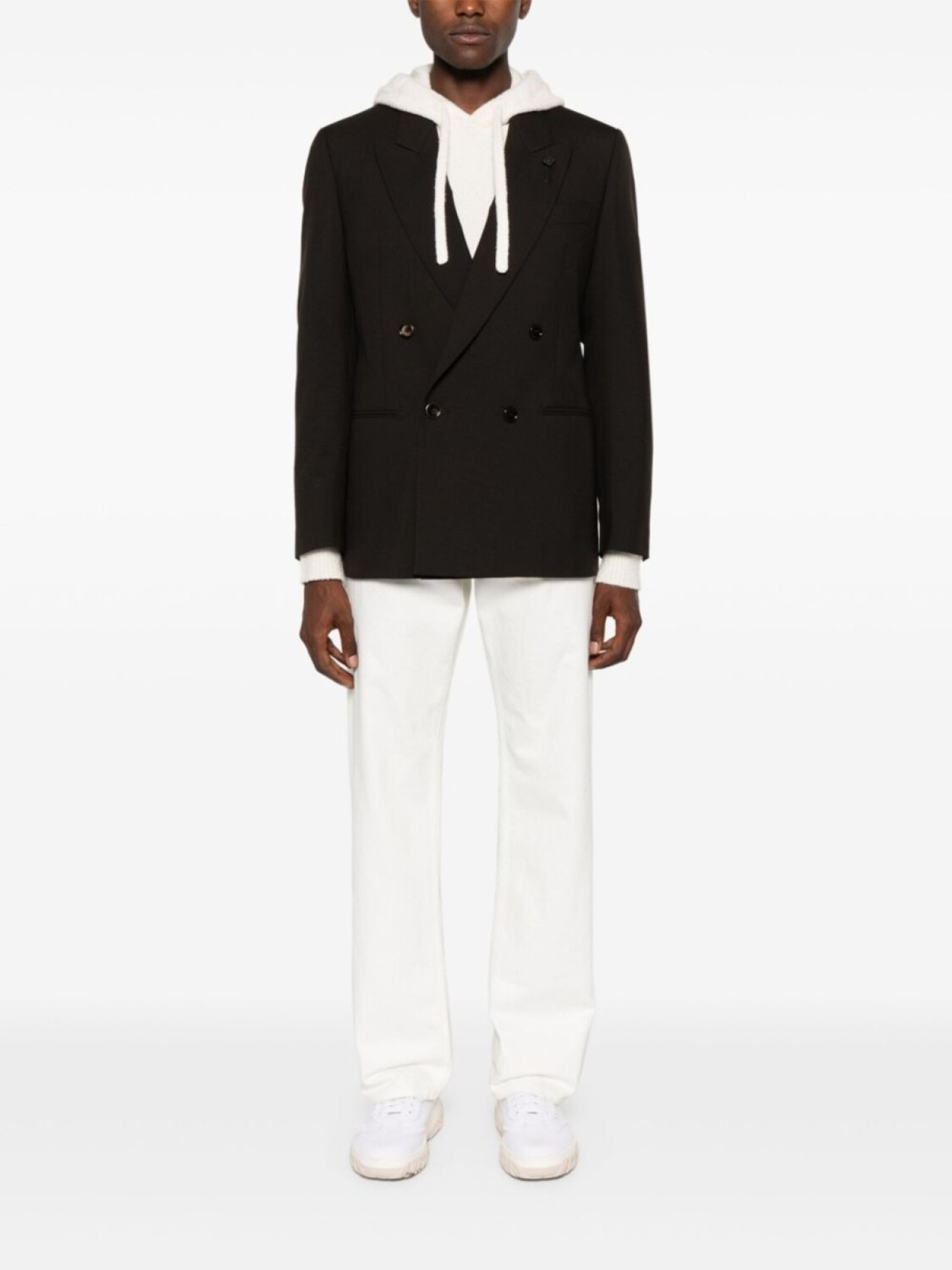 Lardini двубортный блейзер, коричневый
Lardini двубортный блейзер, коричневый