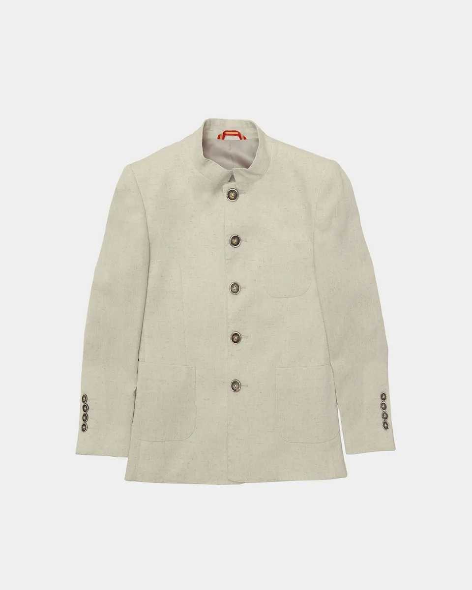 Пиджак для мальчика с воротник-стойка с застежкой на пуговицы Spagnolo, бежевый
Пиджак для мальчика с воротник-стойка с застежкой на пуговицы Spagnolo, бежевый
