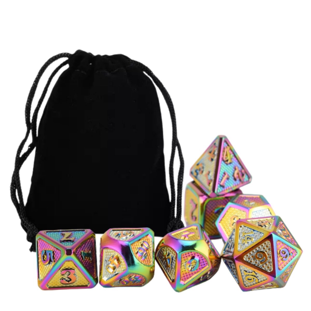 Набор кубиков для ролевой игры «Дракон, ты прекрасен», из 7 металлических кубиков RGFK 
Набор кубиков для ролевой игры «Дракон, ты прекрасен», из 7 металлических кубиков RGFK