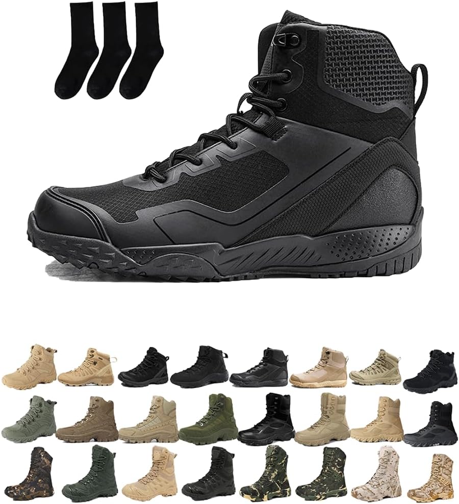 Мужские водонепроницаемые ботинки для улицы с боковой молнией, легкие, с ортопедической поддержкой, антипрокольные, для работы на открытом воздухе, кемпинга и работы Generic, черный
Мужские водонепроницаемые ботинки для улицы с боковой молнией, легкие, с ортопедической поддержкой, антипрокольные, для работы на открытом воздухе, кемпинга и работы Generic, черный