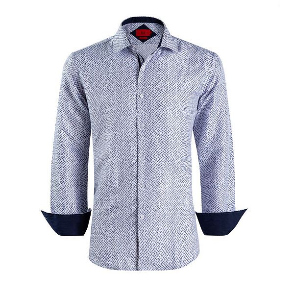 Мужская рубашка в стиле slim fit с узором пейсли Elie Balleh
Мужская рубашка в стиле slim fit с узором пейсли Elie Balleh