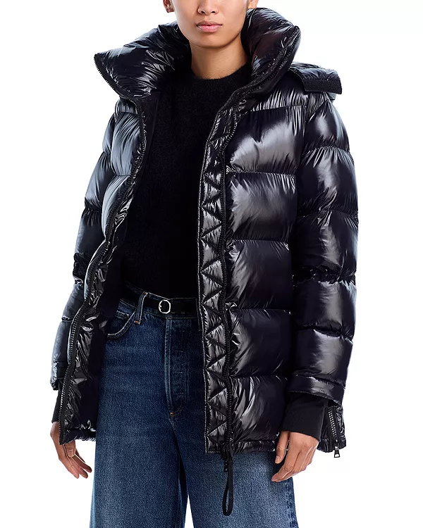 Пуховое пальто средней длины свободного кроя - эксклюзив Aqua, черный
Пуховое пальто средней длины свободного кроя - эксклюзив Aqua, черный