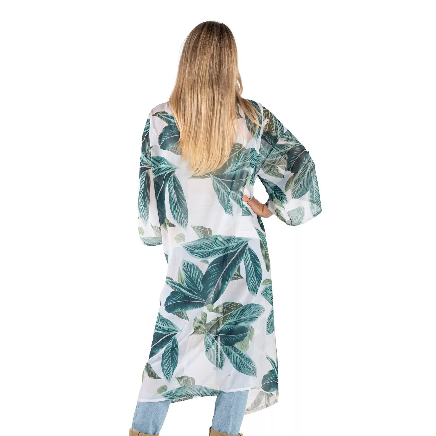 Женское кимоно с тропическим листом Linda Anderson Linda Anderson
Женское кимоно с тропическим листом Linda Anderson Linda Anderson