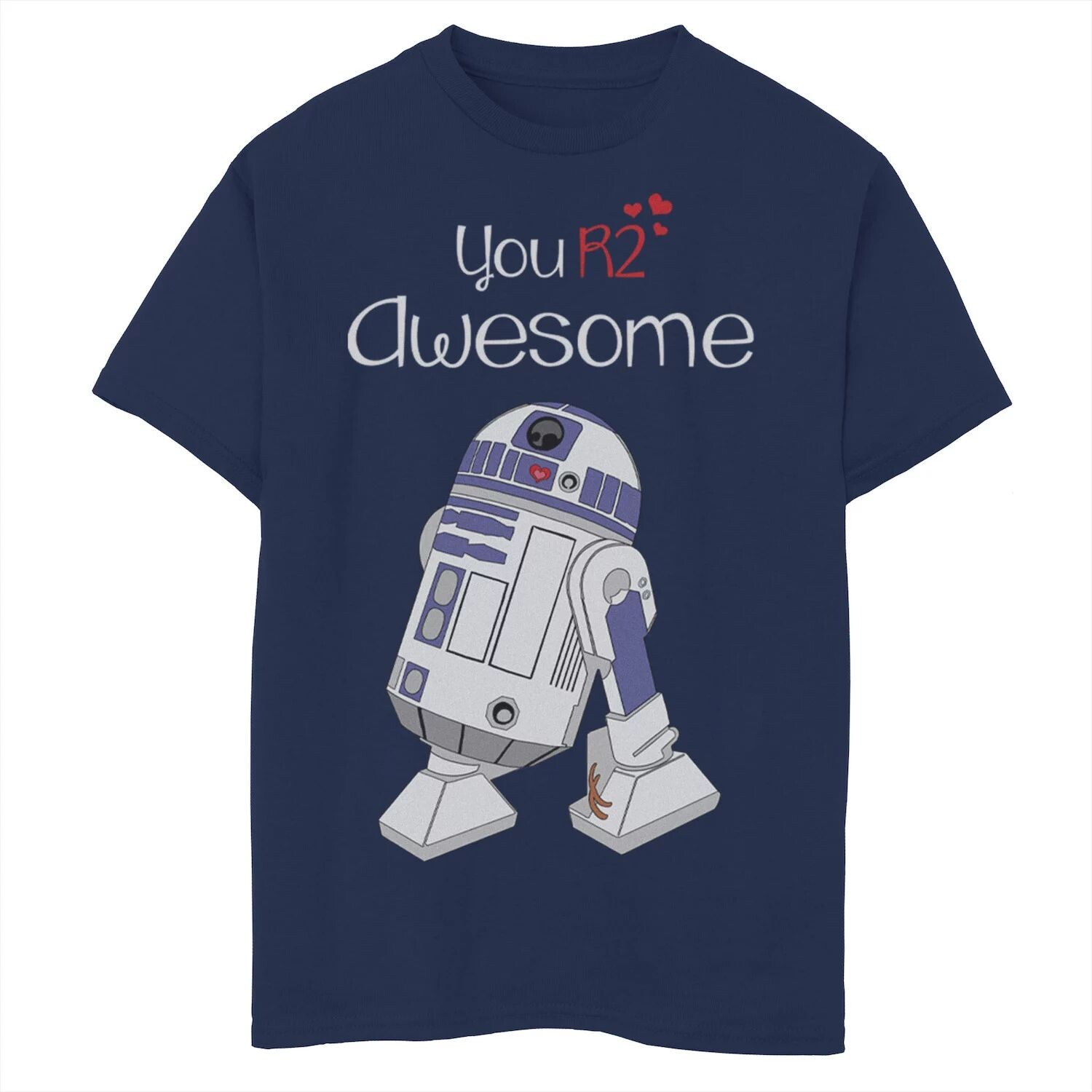 Футболка с рисунком «Звездные войны» R2-D2 «Your'e Awesome» для мальчиков 8–20 лет Star Wars, синий 
Футболка с рисунком «Звездные войны» R2-D2 «Your'e Awesome» для мальчиков 8–20 лет Star Wars, синий