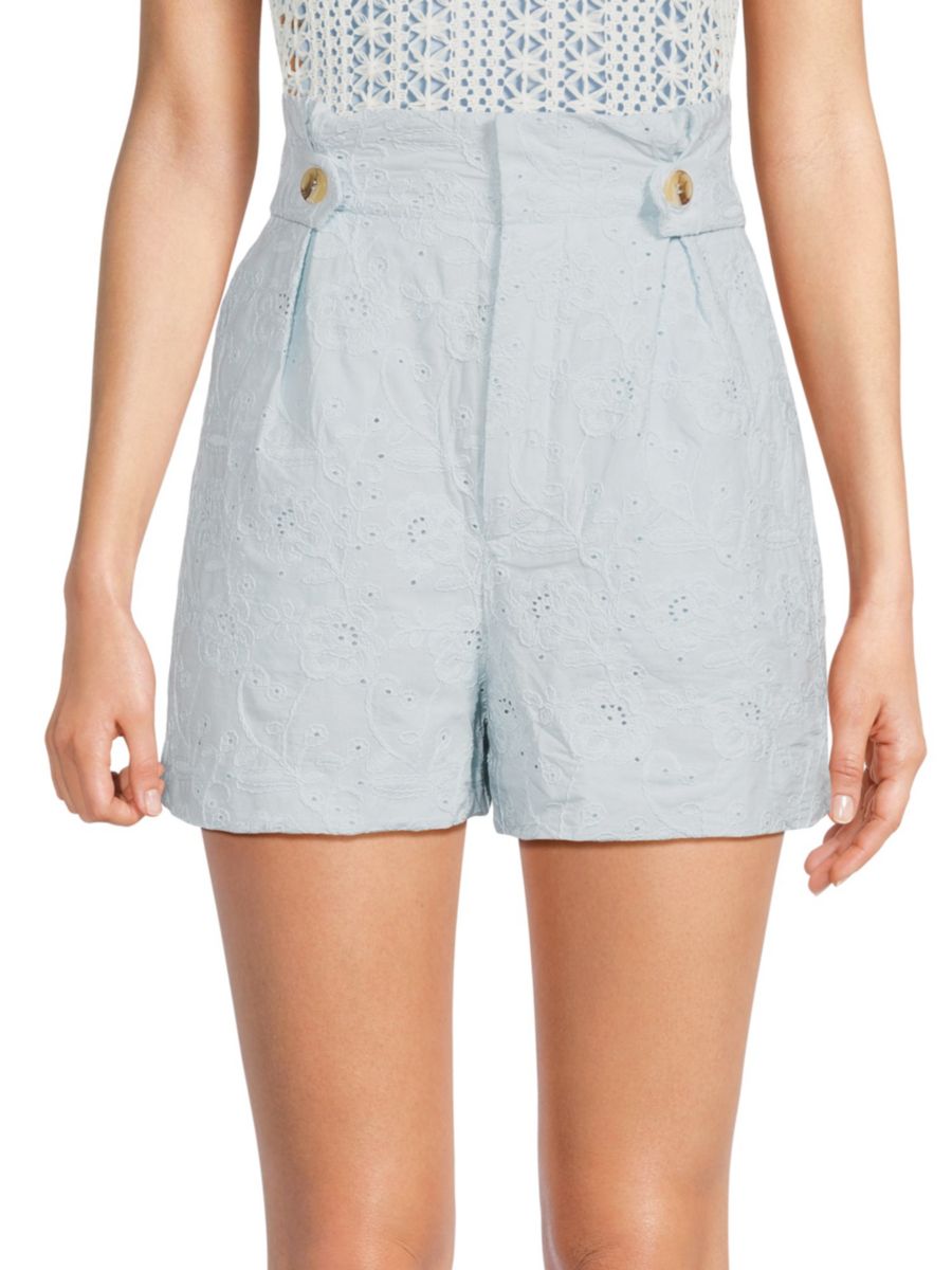 Хлопковые шорты с вышивкой Marcel Walter Baker, светло-синий
Хлопковые шорты с вышивкой Marcel Walter Baker, светло-синий