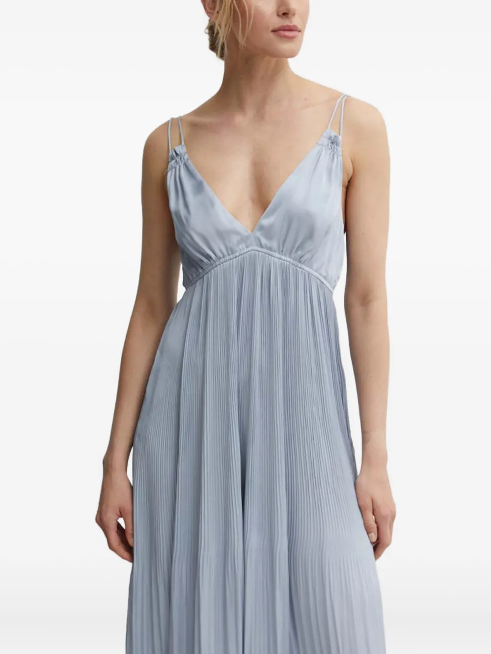 Платье с плиссировкой и V-образным вырезом Résumé, синий
Платье с плиссировкой и V-образным вырезом Résumé, синий