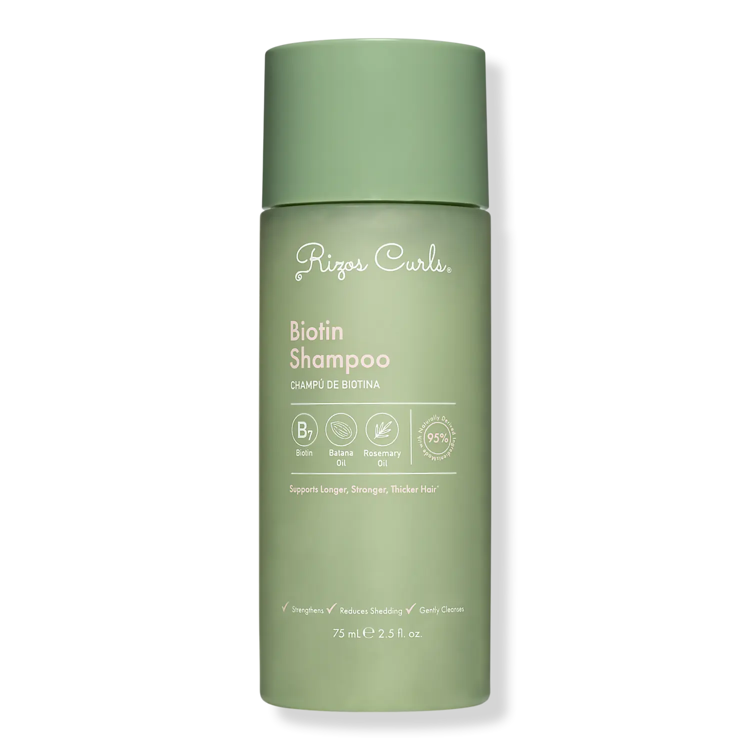 Шампунь с биотином Rizos Curls, 2.5 oz
Шампунь с биотином Rizos Curls, 2.5 oz