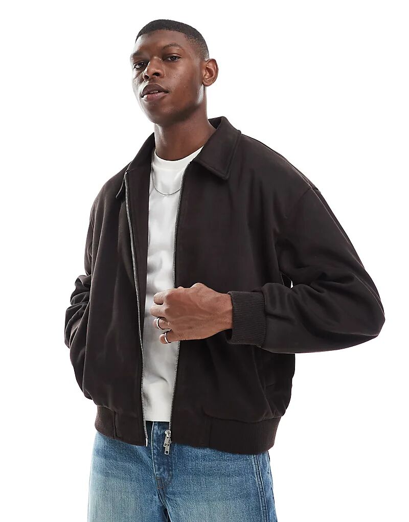 Куртка Харрингтон свободного кроя из замши ASOS DESIGN коричневого цвета, Коричневый, Куртка Харрингтон свободного кроя из замши ASOS DESIGN коричневого цвета
Куртка Харрингтон свободного кроя из замши ASOS DESIGN коричневого цвета, Коричневый, Куртка Харрингтон свободного кроя из замши ASOS DESIGN коричневого цвета