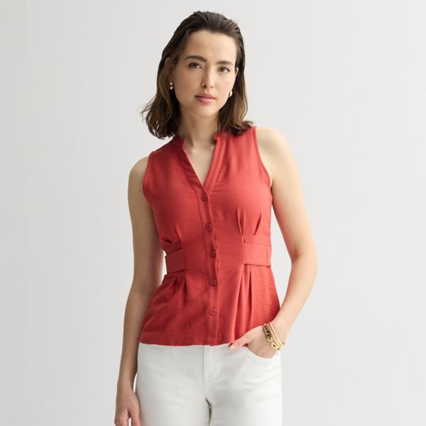 Миниатюрный топ без рукавов с присборенной талией Nine West, цвет autumn tree
Миниатюрный топ без рукавов с присборенной талией Nine West, цвет autumn tree