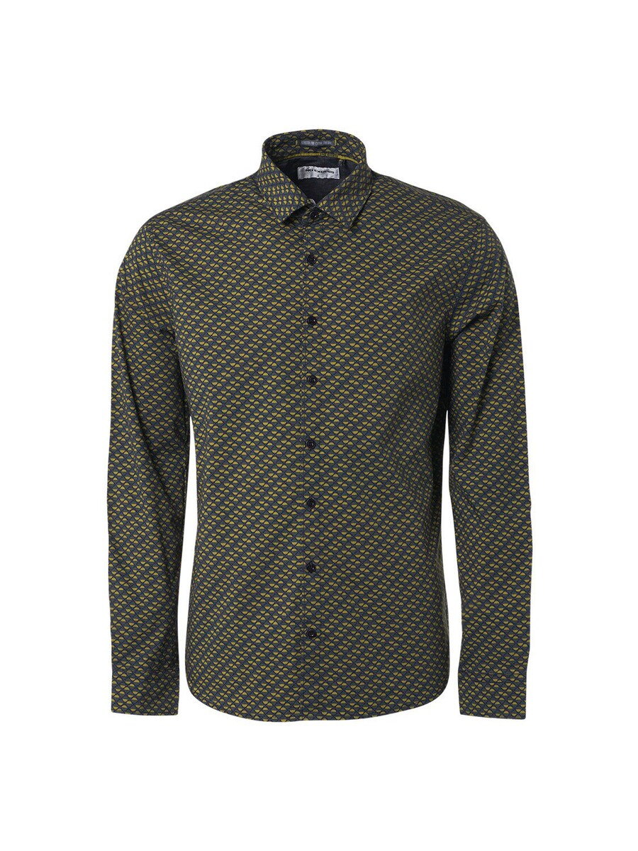 Рубашка на пуговицах классического кроя No Excess, оливковый
Рубашка на пуговицах классического кроя No Excess, оливковый