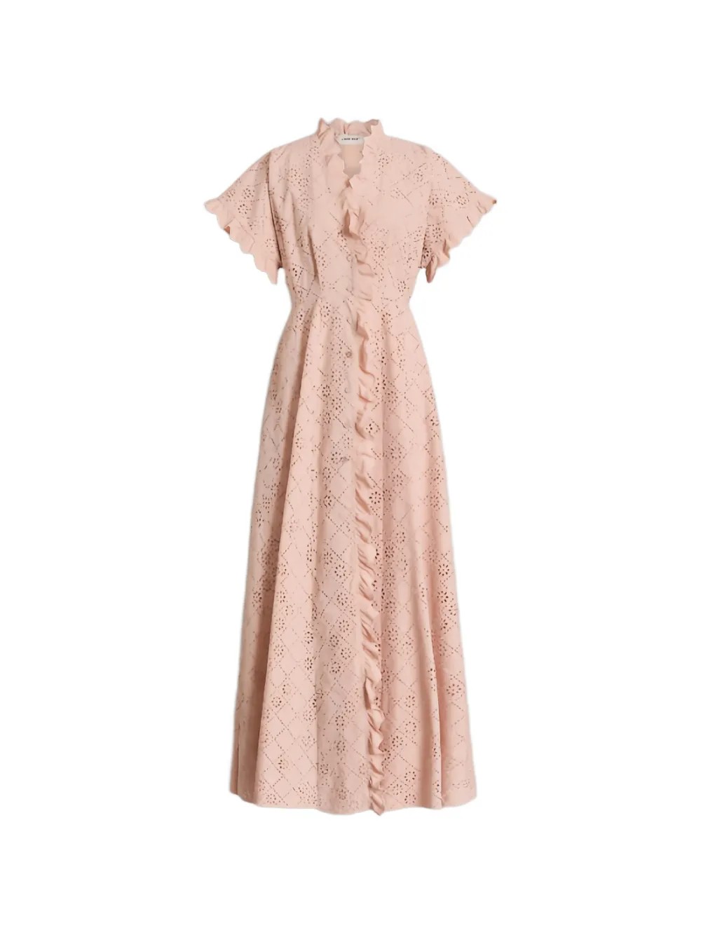 Платье с оборками и ажурной отделкой Alberta Ferretti, розовый
Платье с оборками и ажурной отделкой Alberta Ferretti, розовый