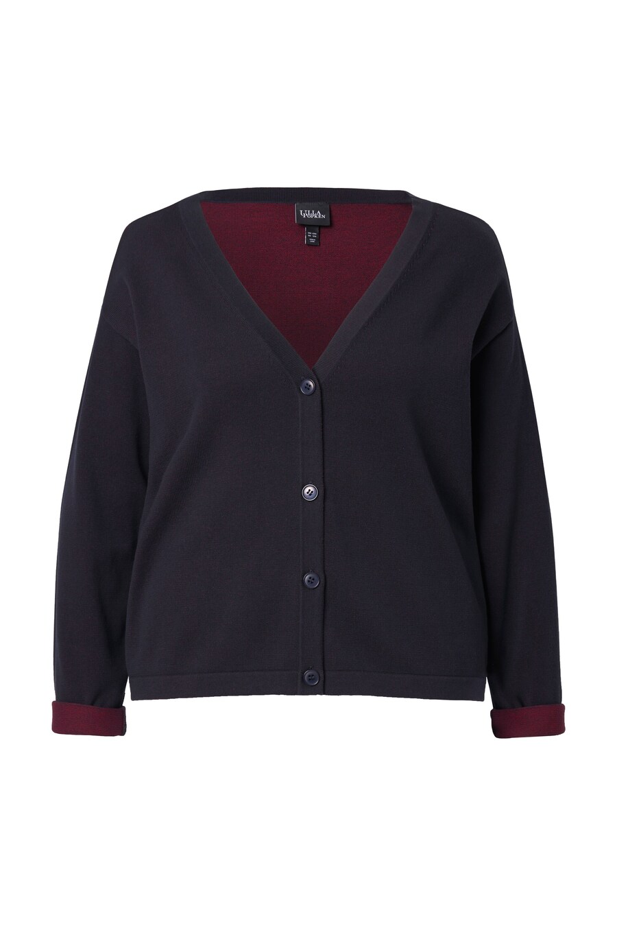 Вязаный кардиган Ulla Popken, темно-синий
Вязаный кардиган Ulla Popken, темно-синий
