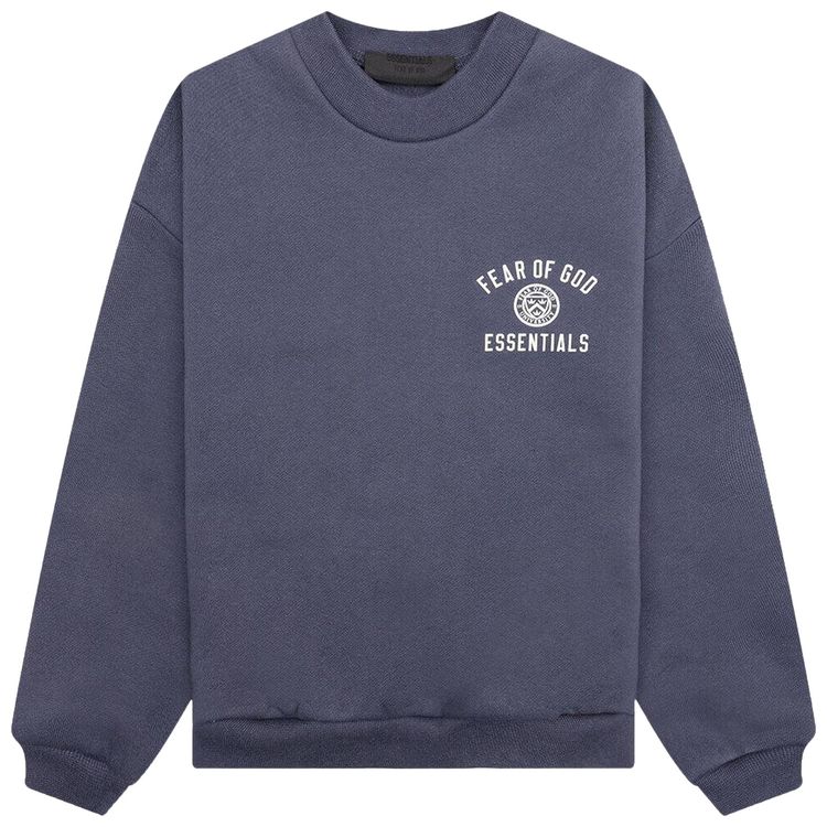 Детская флисовая толстовка с круглым вырезом "Fear of God Essentials" "Marine", синий
Детская флисовая толстовка с круглым вырезом "Fear of God Essentials" "Marine", синий
