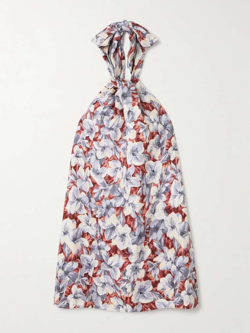 Мини-Платье Luna с плиссировкой и цветочным принтом из льна с вырезом халтер Posse, мультиколор
Мини-Платье Luna с плиссировкой и цветочным принтом из льна с вырезом халтер Posse, мультиколор