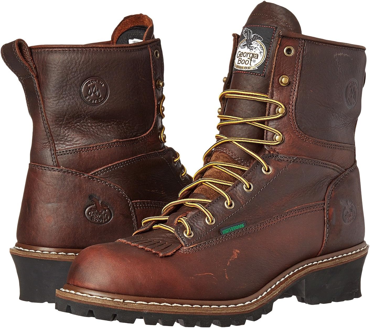 Ботинки Georgia Boot Logger 8" Waterproof w/ Removable Kiltie, цвет Tumbled Chocolate
Ботинки Georgia Boot Logger 8" Waterproof w/ Removable Kiltie, цвет Tumbled Chocolate