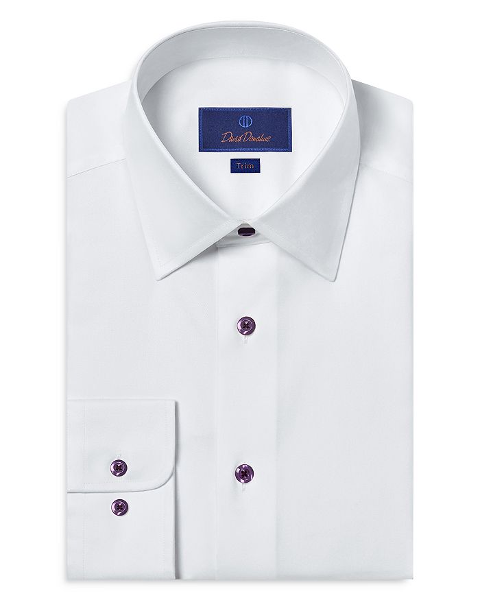 Суперфайн классическая рубашка из твила David Donahue, белый
Суперфайн классическая рубашка из твила David Donahue, белый