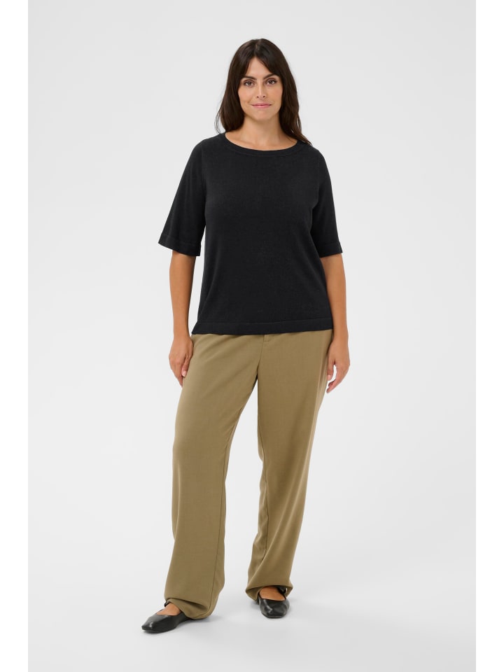 KAFFE curve Вязаный свитер KCregitta Regular Fit, черный, темно-синий
KAFFE curve Вязаный свитер KCregitta Regular Fit, черный, темно-синий