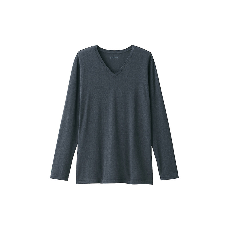 Футболка мужская Muji с V-образным вырезом и длинными рукавами, черный
Футболка мужская Muji с V-образным вырезом и длинными рукавами, черный