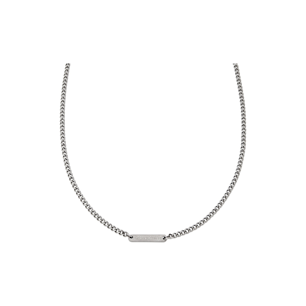 Колье с цепью curb и табличкой с логотипом EMPORIO ARMANI
Колье с цепью curb и табличкой с логотипом EMPORIO ARMANI