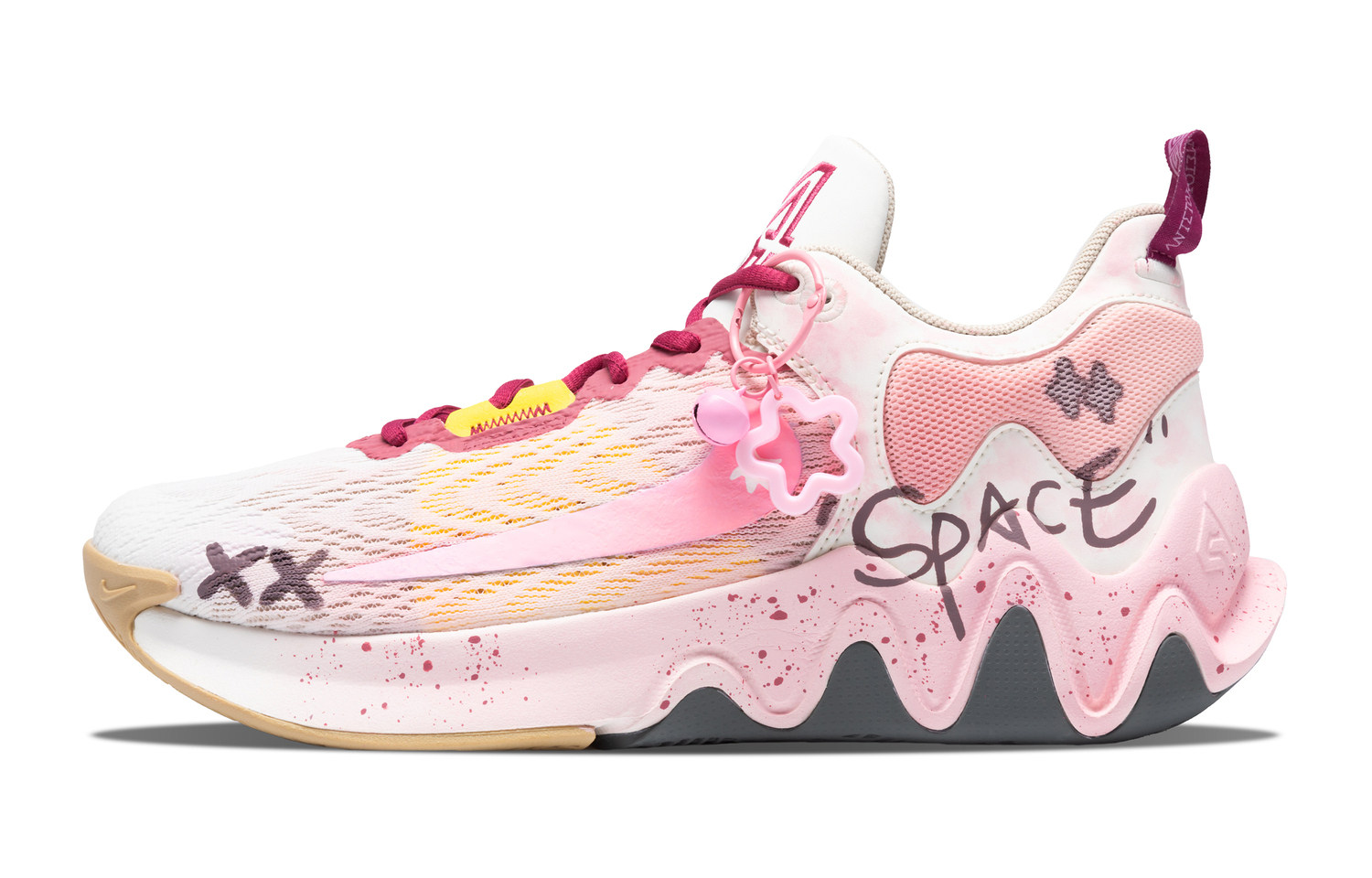 Дышащие влагоотводящие баскетбольные кроссовки Nike Giannis Immortality 2 низкие мужские бело-желто-розовые
Дышащие влагоотводящие баскетбольные кроссовки Nike Giannis Immortality 2 низкие мужские бело-желто-розовые