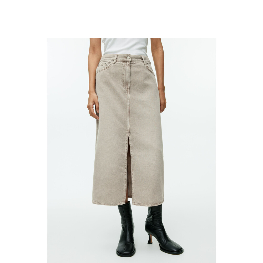 Юбка джинсовая Arket с разрезом, коричневый
Юбка джинсовая Arket с разрезом, коричневый