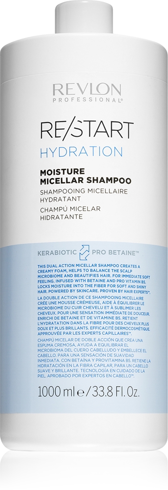 Увлажняющий шампунь Re/Start Hydration для сухих и нормальных волос Revlon Professional, 1000 мл
Увлажняющий шампунь Re/Start Hydration для сухих и нормальных волос Revlon Professional, 1000 мл