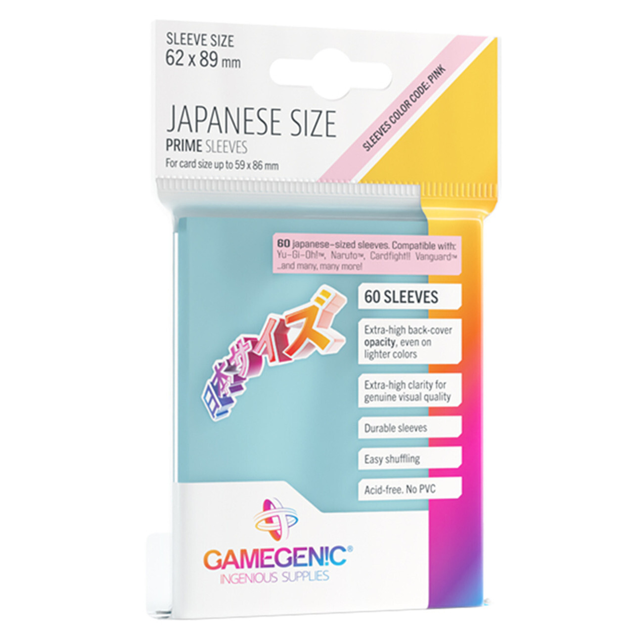 Аксессуары Game Genic: Clear Prime Sleeves - Japanese Size (60ct)
Аксессуары Game Genic: Clear Prime Sleeves - Japanese Size (60ct)