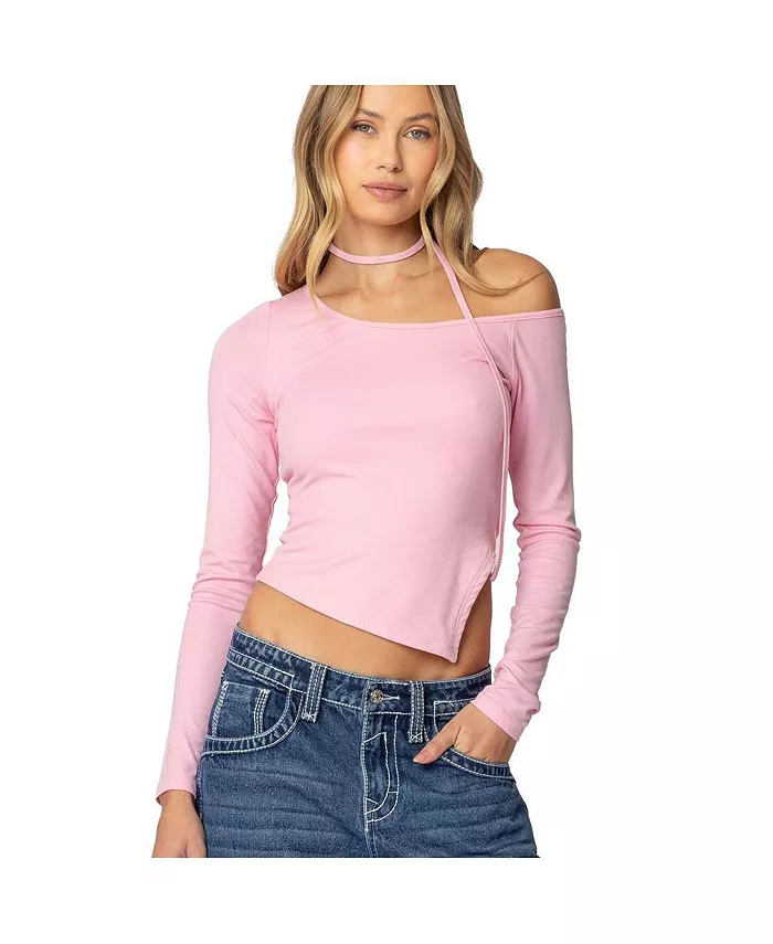 Женский асимметричный топ-чокер из двух частей Edikted, розовый
Женский асимметричный топ-чокер из двух частей Edikted, розовый