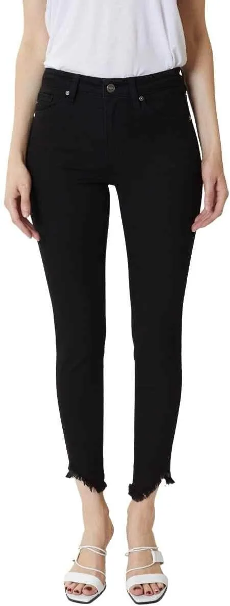 Kan Can Women's High Rise Hem Detail Skinny Jeans - KC7267
Kan Can Women's High Rise Hem Detail Skinny Jeans - KC7267