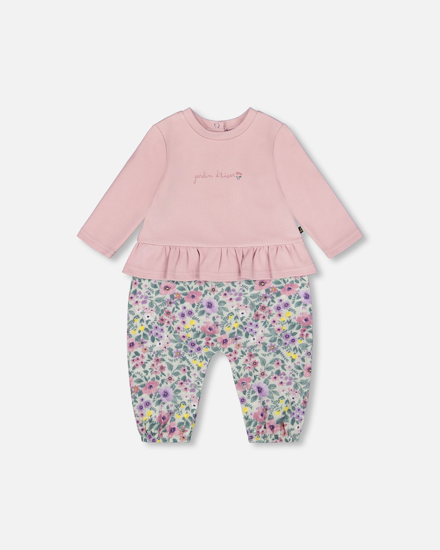 Комбинезон из органического хлопка, двухкомпонентный, нейтрально-фиолетовый Deux par Deux 
Комбинезон из органического хлопка, двухкомпонентный, нейтрально-фиолетовый Deux par Deux