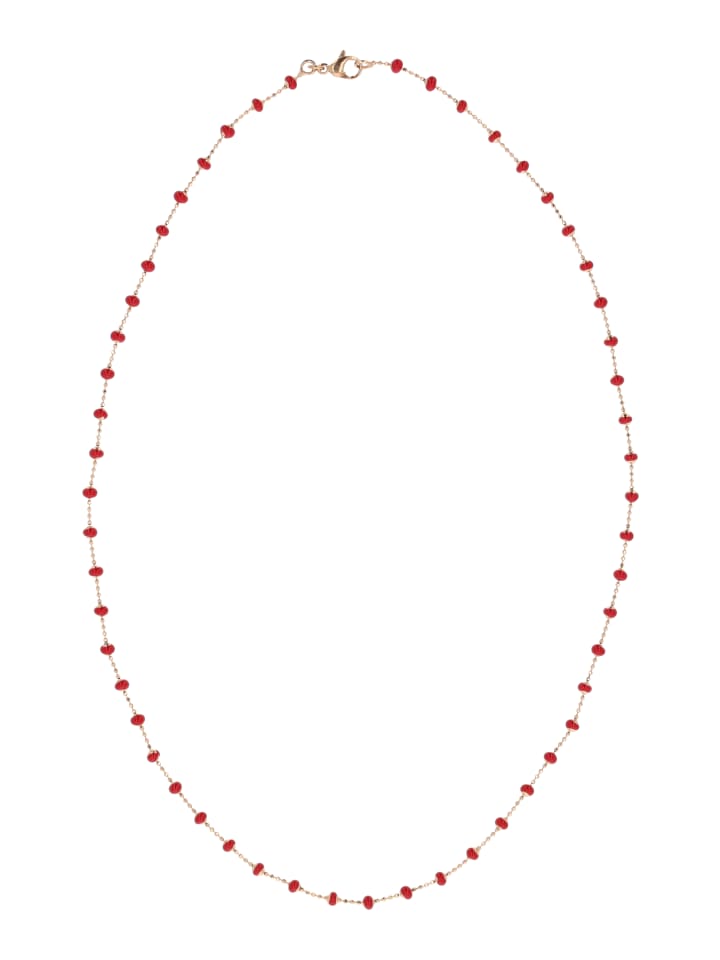 Faina Женское колье из бусин, розовое золото, красное
Faina Женское колье из бусин, розовое золото, красное