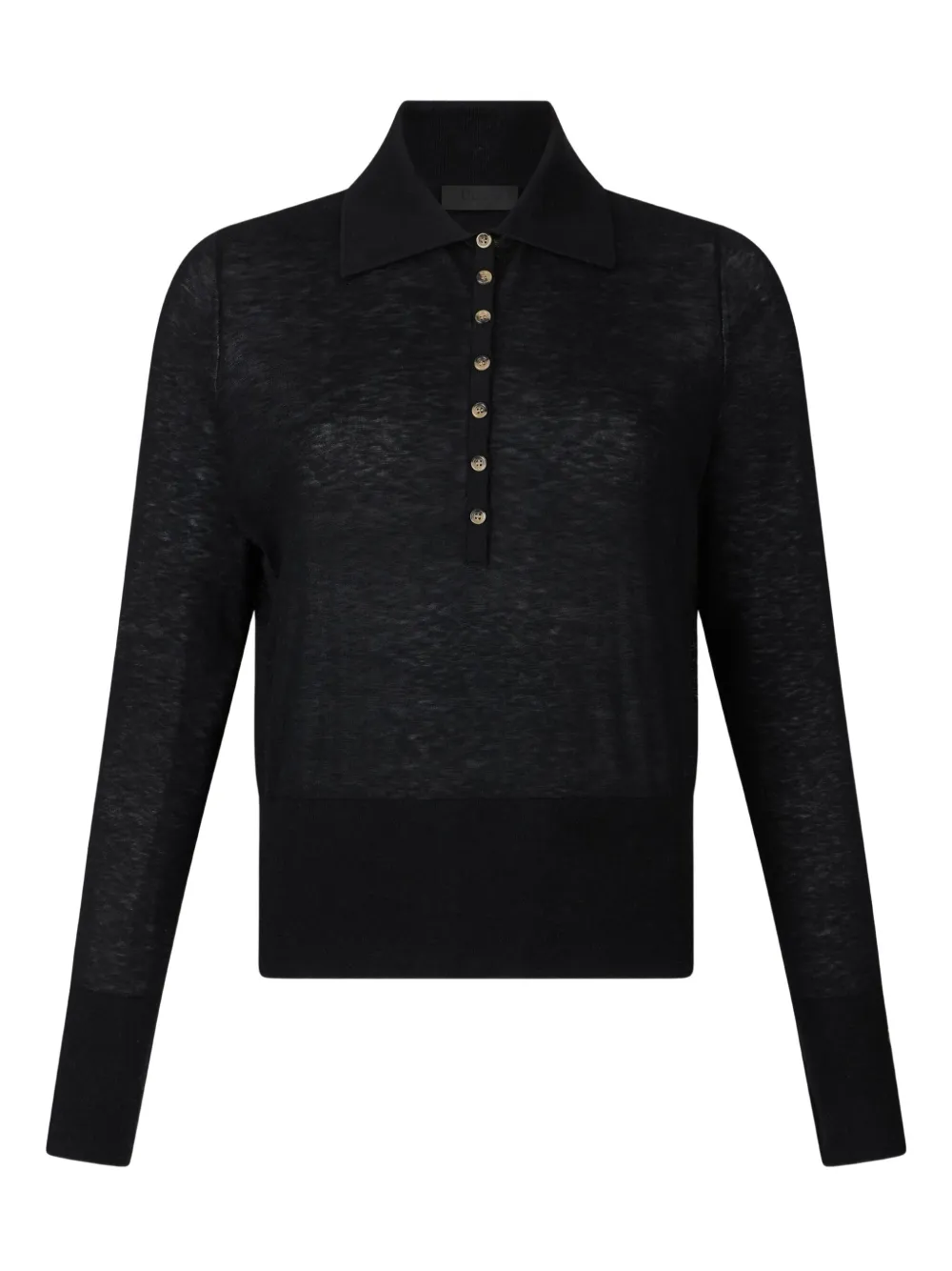 Ребристый свитер с воротником-поло LIU JO, черный
Ребристый свитер с воротником-поло LIU JO, черный