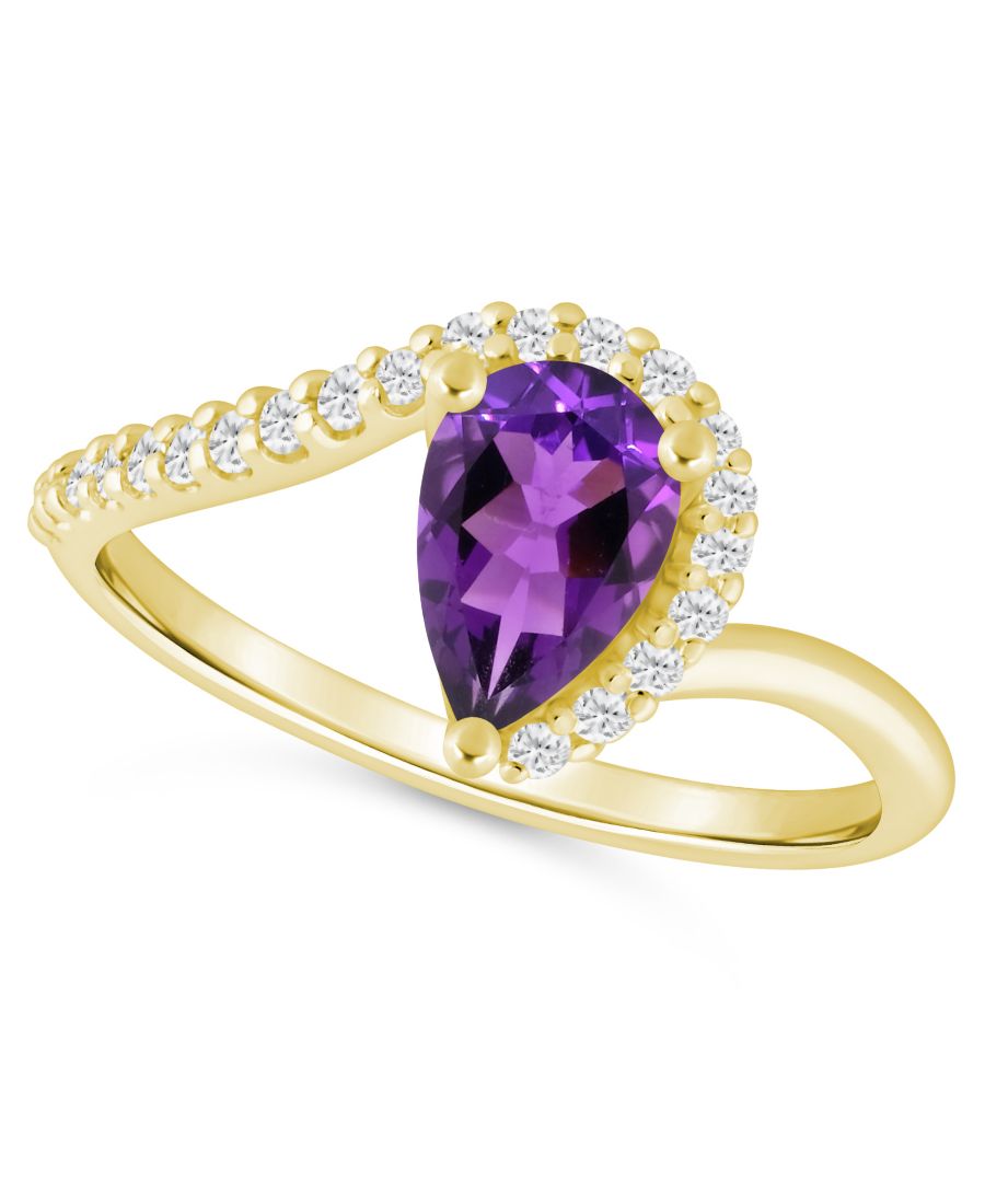 Кольцо с лондонским голубым топазом (1,5 карата) и бриллиантами (1,5 карата) в оправе из желтого золота 10 карат Macy's, Amethyst White Gold
Кольцо с лондонским голубым топазом (1,5 карата) и бриллиантами (1,5 карата) в оправе из желтого золота 10 карат Macy's, Amethyst White Gold