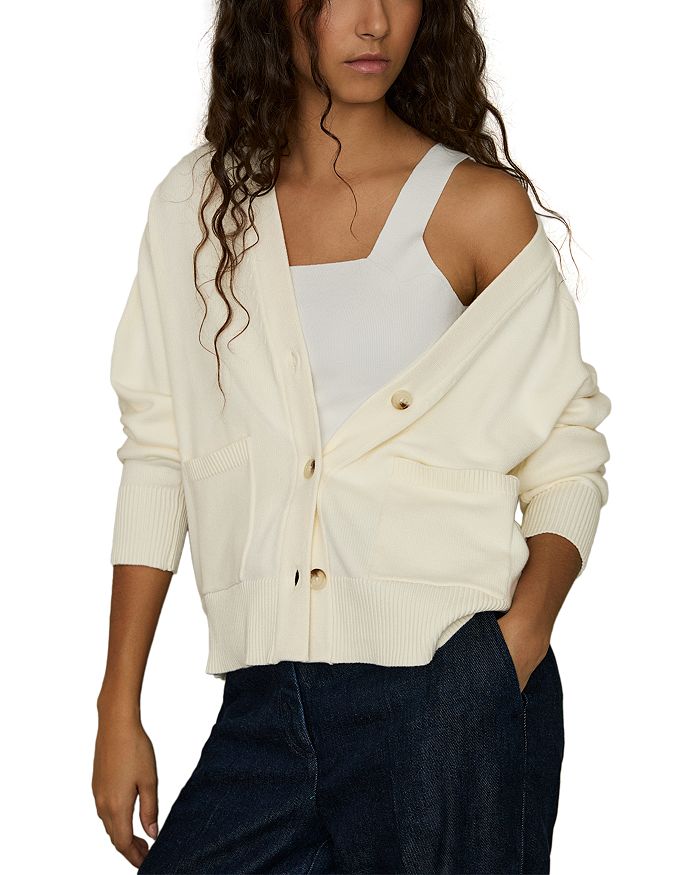 Вязаный кардиган REISS, слоновая кость/кремовый
Вязаный кардиган REISS, слоновая кость/кремовый