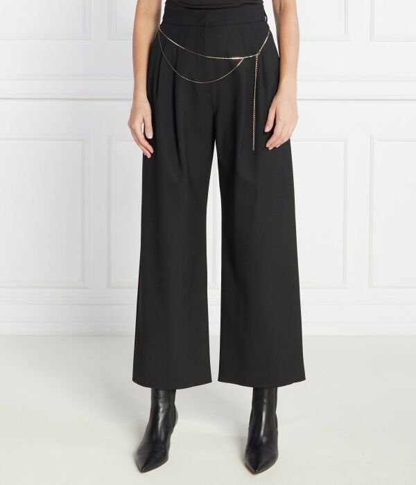 Брюки женские Marella укороченные с декоративным ремнем, черный
Брюки женские Marella укороченные с декоративным ремнем, черный