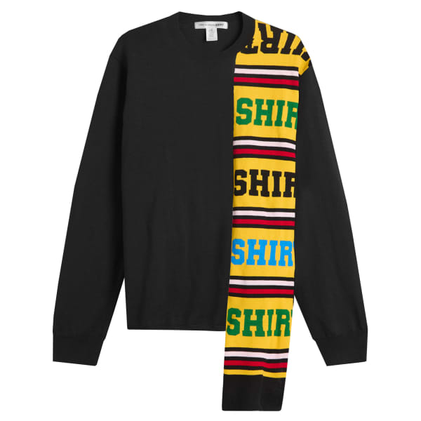 Футбольный шарф вязать Comme Des Garçons Shirt, черный
Футбольный шарф вязать Comme Des Garçons Shirt, черный