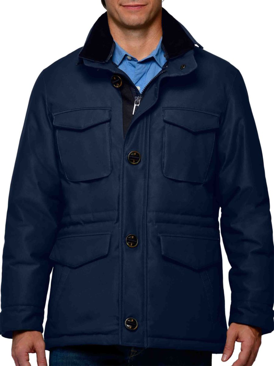 Однотонная куртка на пуговицах Thermostyles, темно-синий
Однотонная куртка на пуговицах Thermostyles, темно-синий