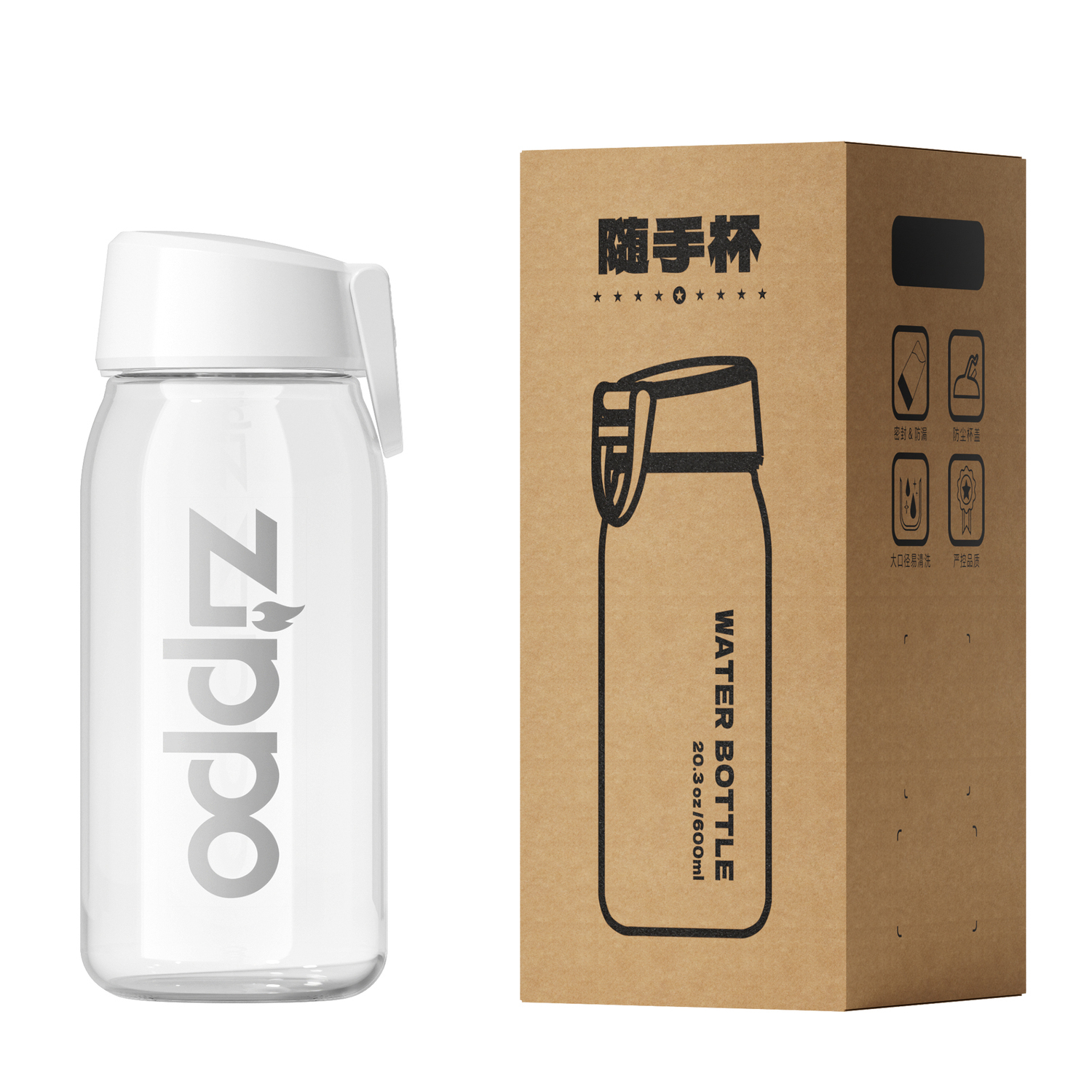 Пластиковые стаканы для воды ZIPPO, белый
Пластиковые стаканы для воды ZIPPO, белый