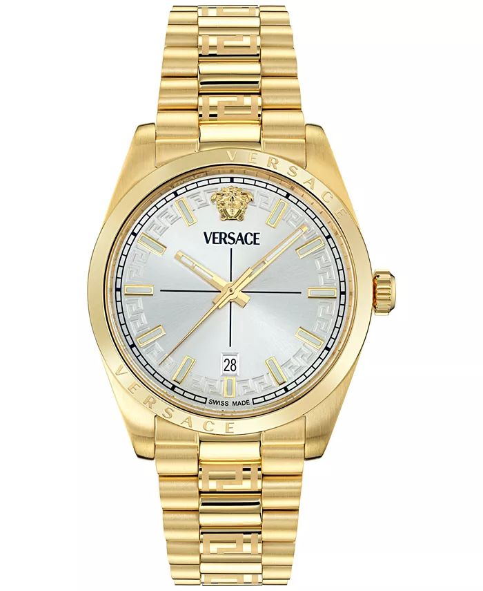 Мужские наручные часы Swiss Millenyium с позолотой и браслетом, 40 мм Versace
Мужские наручные часы Swiss Millenyium с позолотой и браслетом, 40 мм Versace