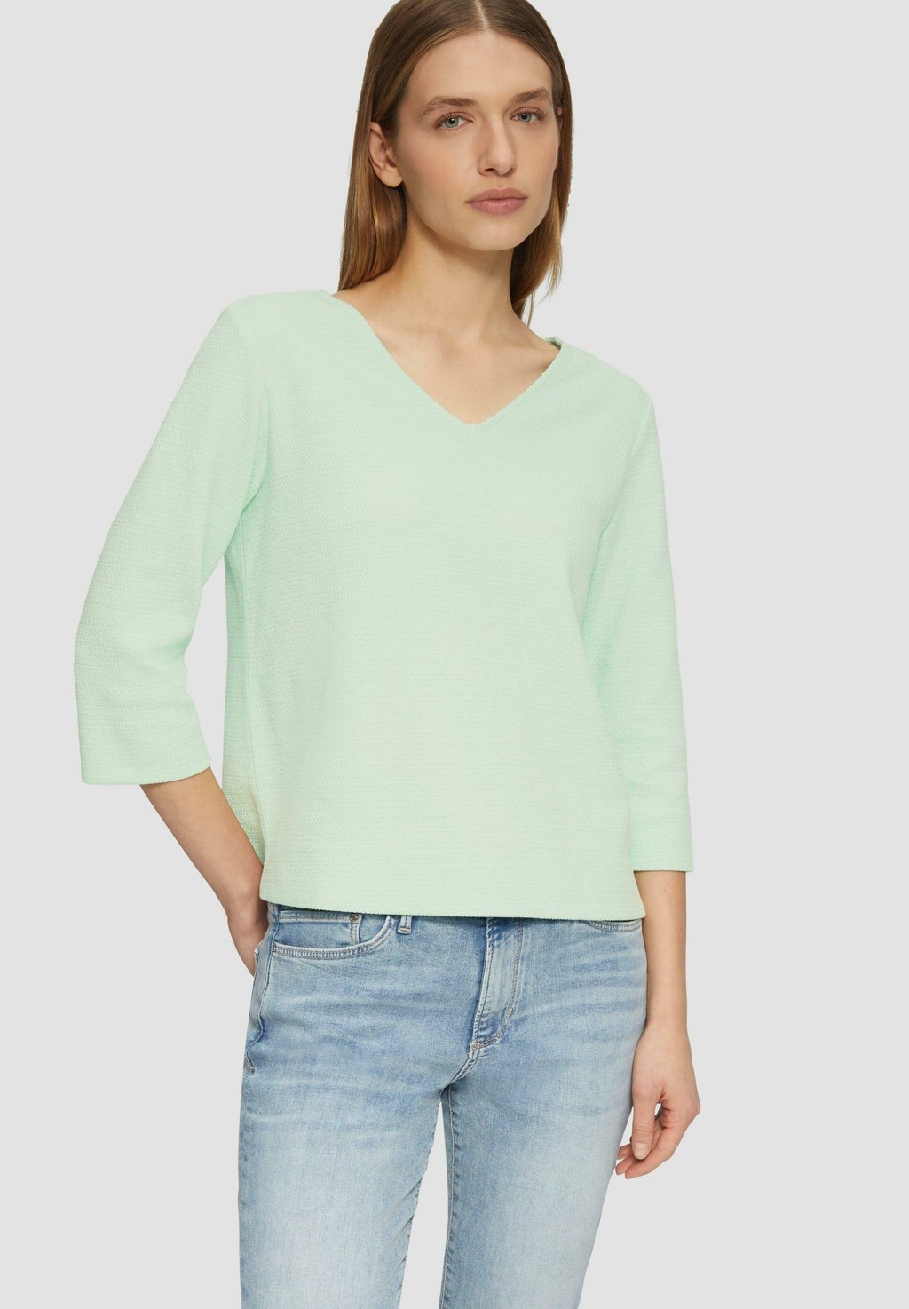 Джемпер STRUKTURIERTES 3 4 ÄRMELN s.Oliver, светло-зеленый 
Джемпер STRUKTURIERTES 3 4 ÄRMELN s.Oliver, светло-зеленый