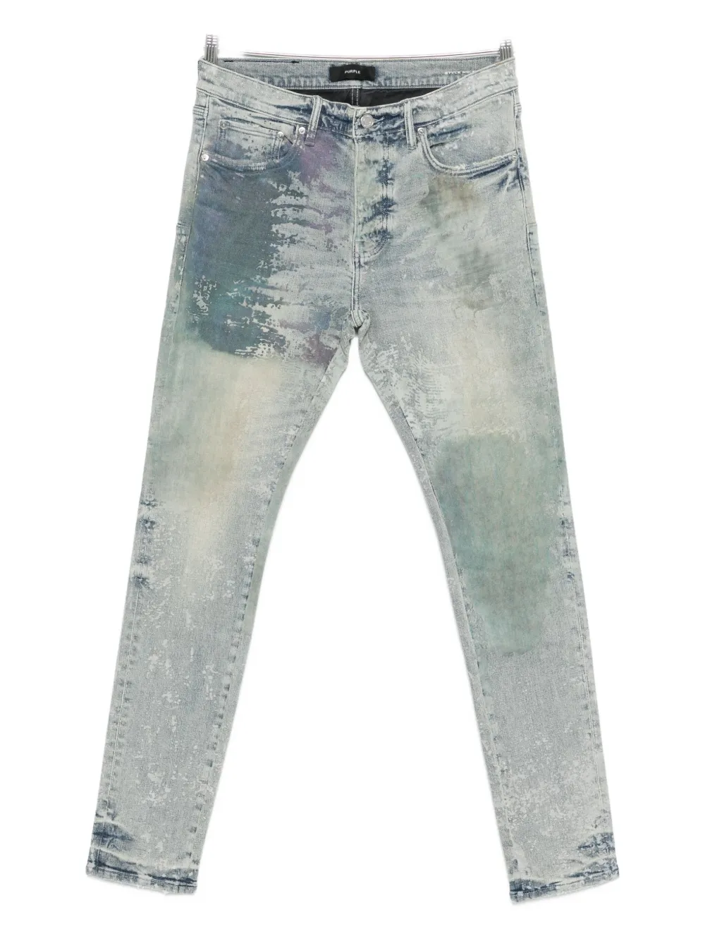 Джинсы с эффектом потертости Purple Brand, синий
Джинсы с эффектом потертости Purple Brand, синий