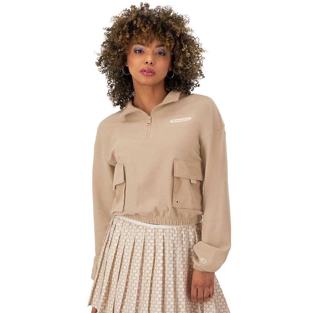 Женский пуловер Champion Campus Pique с молнией 1/4, цвет Champagne Frost
Женский пуловер Champion Campus Pique с молнией 1/4, цвет Champagne Frost