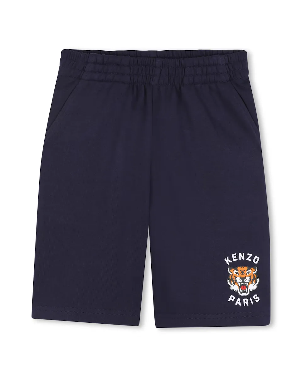 Хлопковые шорты-бермуды для мальчиков с эластичной талией Kenzo Kids, тёмно-синий
Хлопковые шорты-бермуды для мальчиков с эластичной талией Kenzo Kids, тёмно-синий