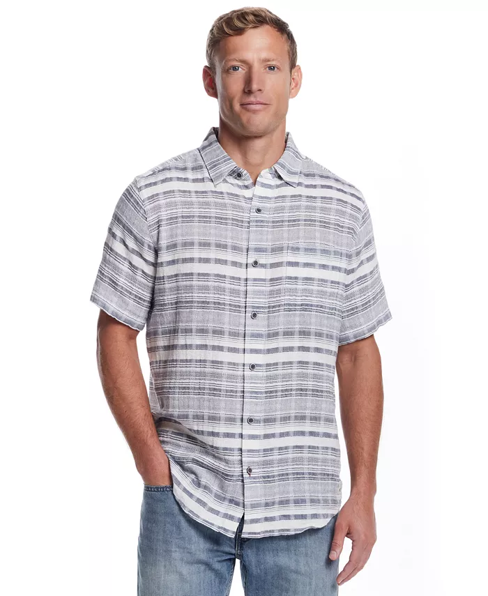 Мужская рубашка с коротким рукавом в полоску, на пуговицах Weatherproof Vintage, серебряный
Мужская рубашка с коротким рукавом в полоску, на пуговицах Weatherproof Vintage, серебряный