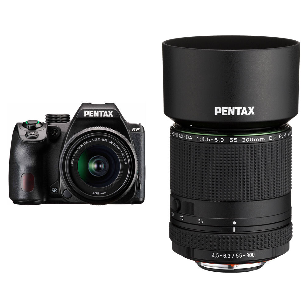 Зеркальная камера Pentax KF DSLR Camera with 18-55mm and 55-300mm Lenses Kit
Зеркальная камера Pentax KF DSLR Camera with 18-55mm and 55-300mm Lenses Kit