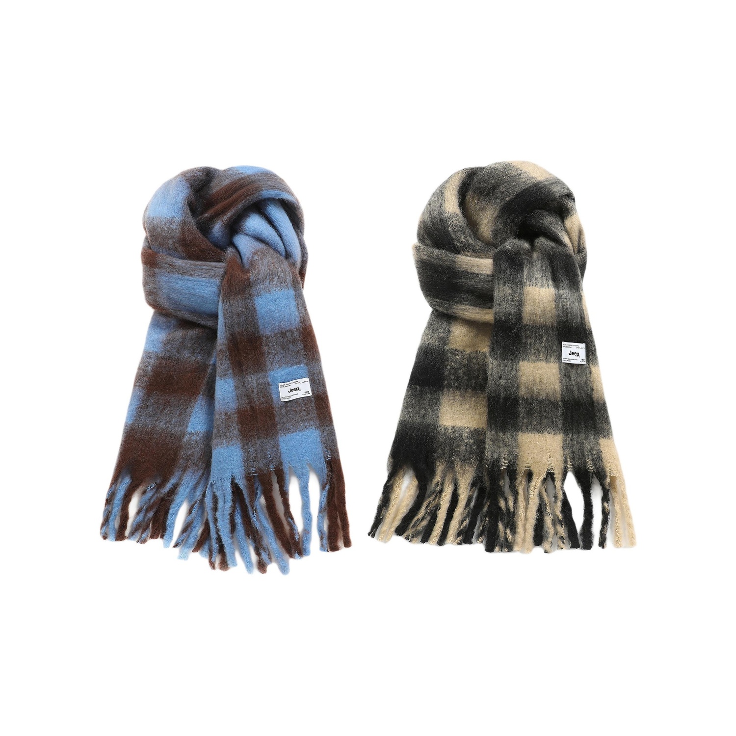 Вязаный шарф из полиэстера, унисекс Jeep, черный белый+синий коричневый
Вязаный шарф из полиэстера, унисекс Jeep, черный белый+синий коричневый