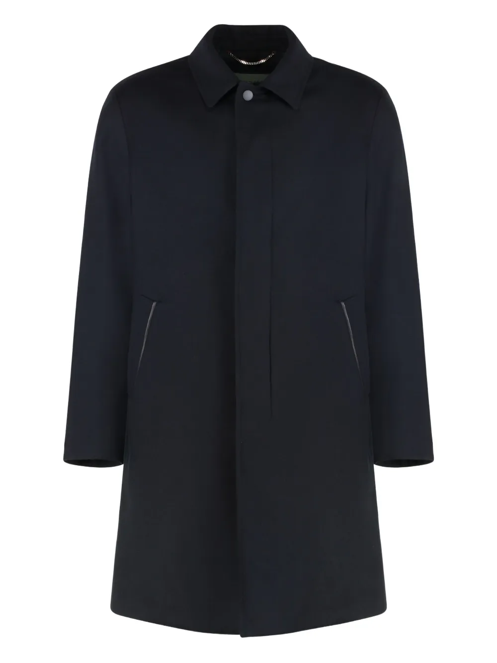 Однобортное шерстяное пальто Canali, синий
Однобортное шерстяное пальто Canali, синий