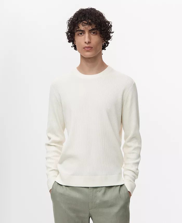 Мужской свитер из тонкой хлопковой резинки Mango, загар/бежевый
Мужской свитер из тонкой хлопковой резинки Mango, загар/бежевый